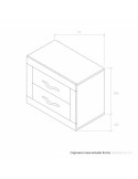 Cajonera mesa estudio ROMA