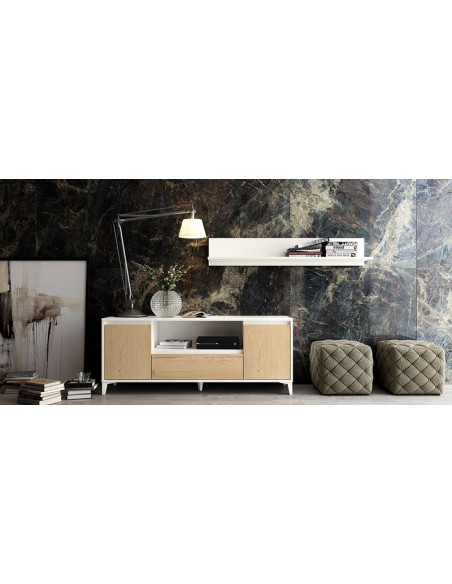 Mueble TV dos puertas y cajón 178 cm CHIARA