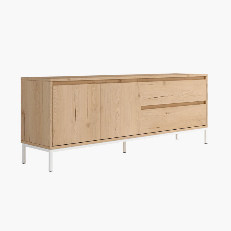 Mueble TV dos puertas y dos cajones 178 cm CHIARA