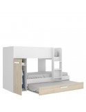 Cama tren 3 camas con armario ALAIN