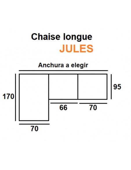 Chaise longue JULES