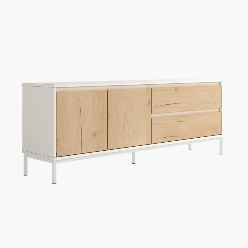 Mueble TV dos puertas y dos cajones 178 cm CHIARA