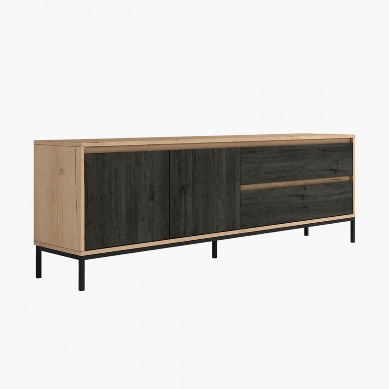 Mueble TV dos puertas y dos cajones 200 cm CHIARA