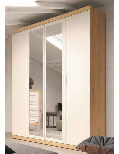 Armario cuatro puertas con lunas altura 240 VIENA