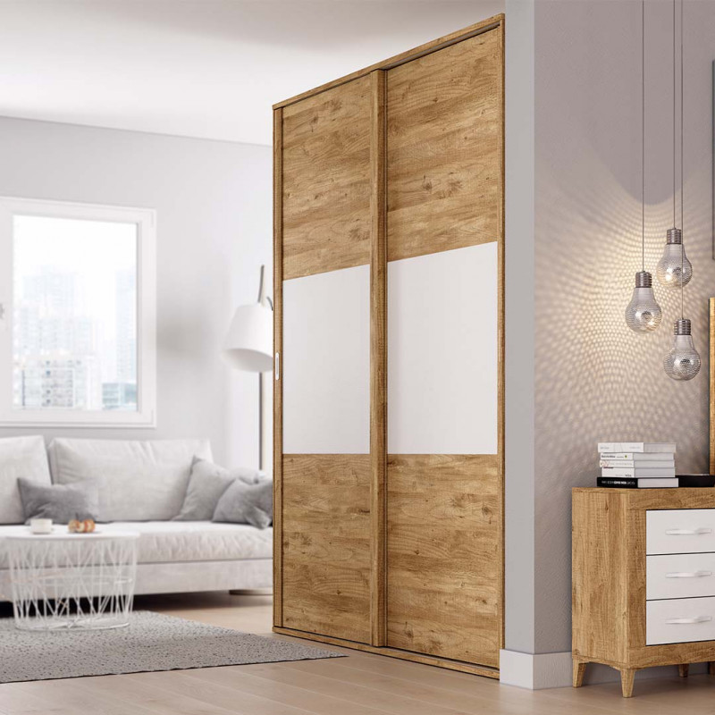 comprar armario puertas correderas de 240cm de madera maciza