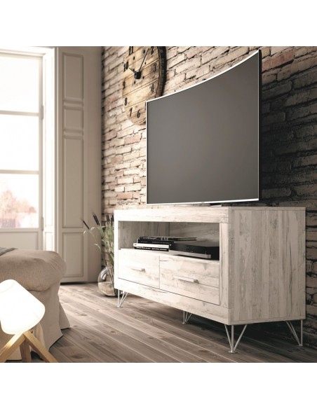 Mueble Tv melamina mango 130cm - Visita nuestro outlet!?