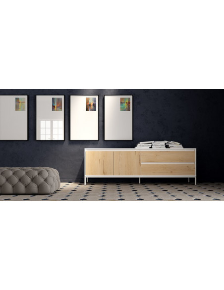 Mueble TV dos puertas y dos cajones 200 cm CHIARA