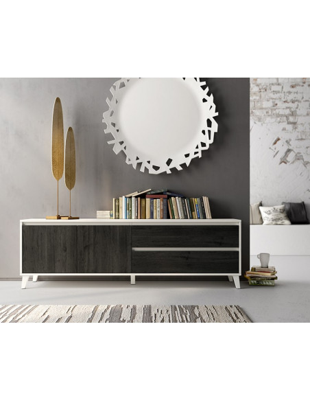 Mueble TV dos puertas y dos cajones 200 cm CHIARA