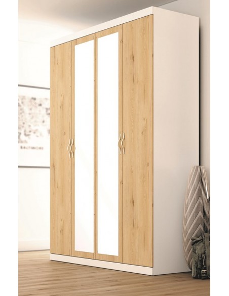 ARMARIO 4 PUERTAS LISAS DE 240 CM DE ALTO X 200,1 CM ANCHO. DUE ✓