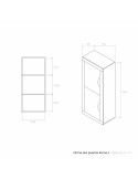 Vitrina dos puertas ROMA II