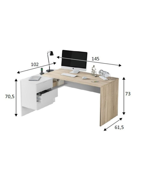 Mesa de escritorio BURANO