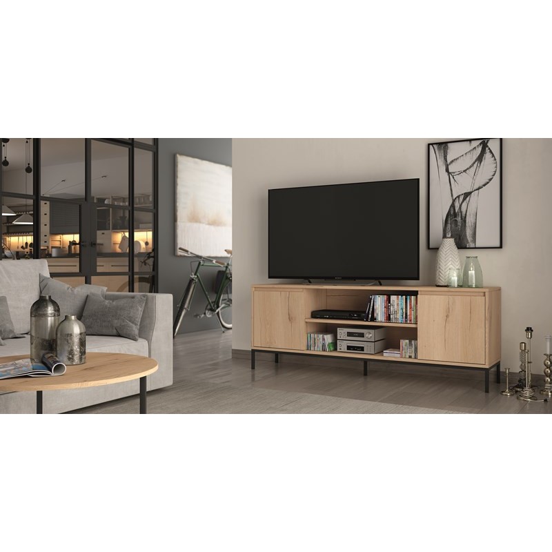 Mueble TV dos puertas y dos huecos 178 cm CHIARA