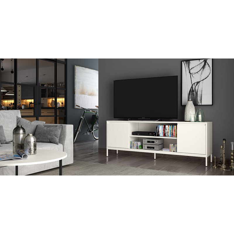 Mueble TV dos puertas y dos huecos 178 cm CHIARA