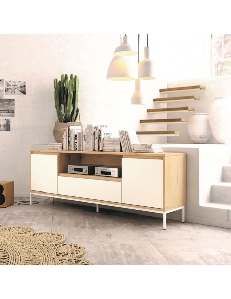 Mueble TV dos puertas y cajón 178 cm CHIARA
