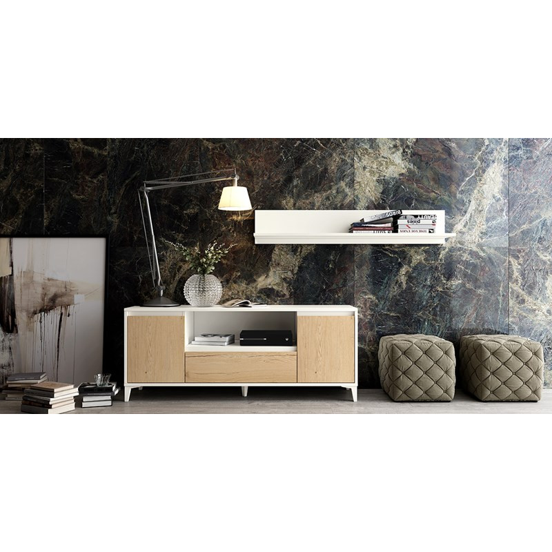 Mueble TV dos puertas y cajón 178 cm CHIARA