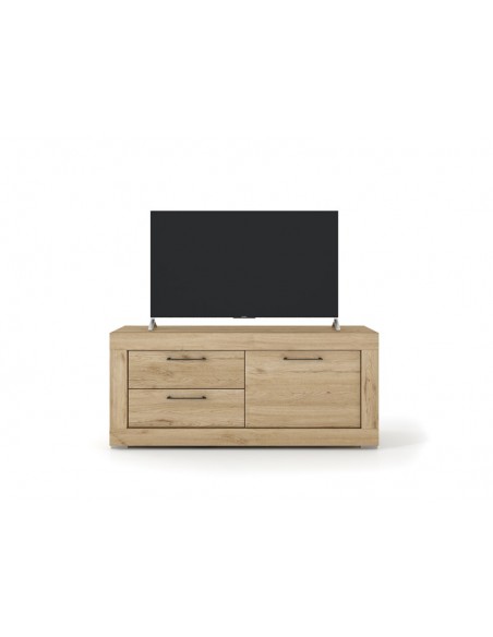 Mueble de televisión una puerta y dos cajones MILANO
