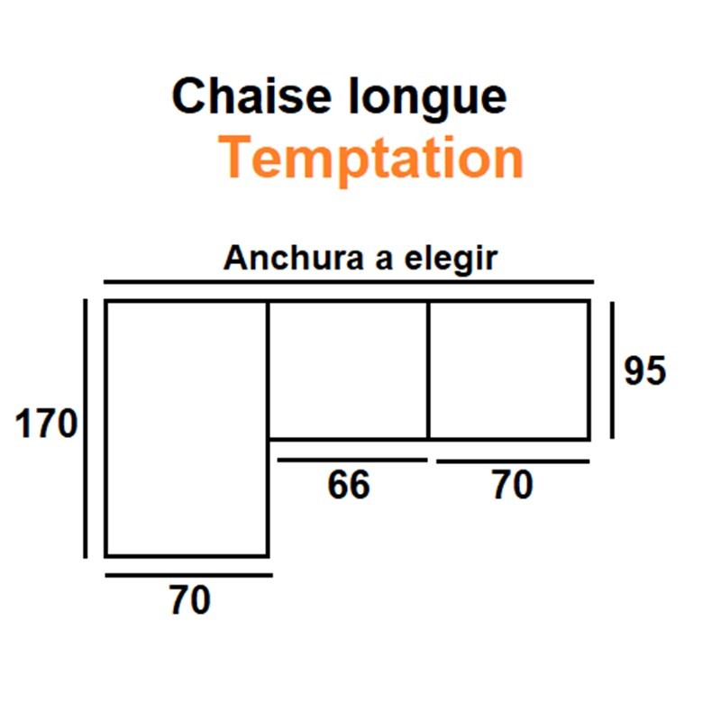 Chaise longue TEMPTATION