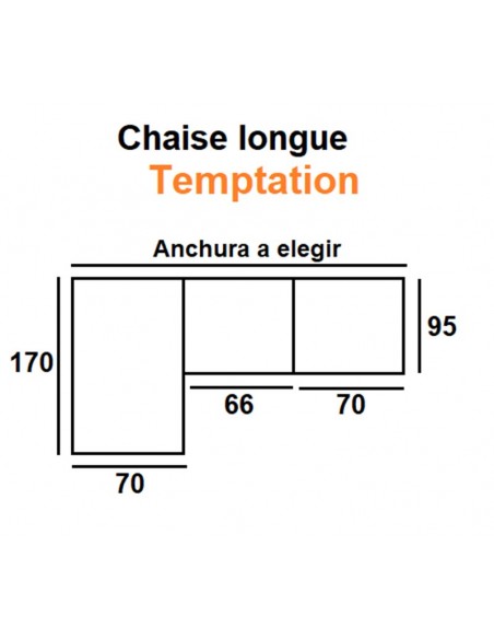 Chaise longue TEMPTATION