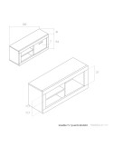 Mueble de televisión una puerta MILANO