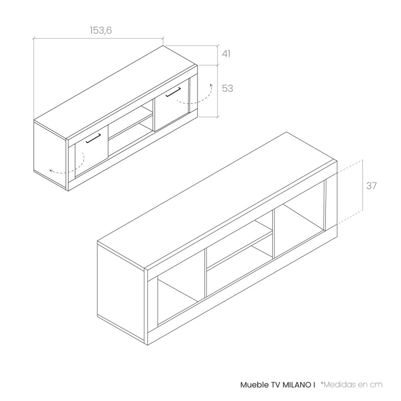 Mueble de televisión MILANO I
