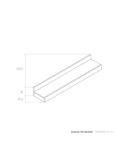 Estante 126 cm MILANO