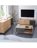Mueble de televisión dos cajones y dos puertas NIELS