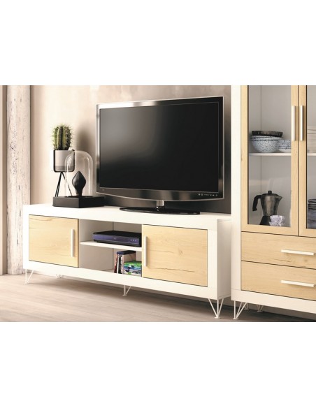 Mueble TV dos puertas y dos huecos ROMA