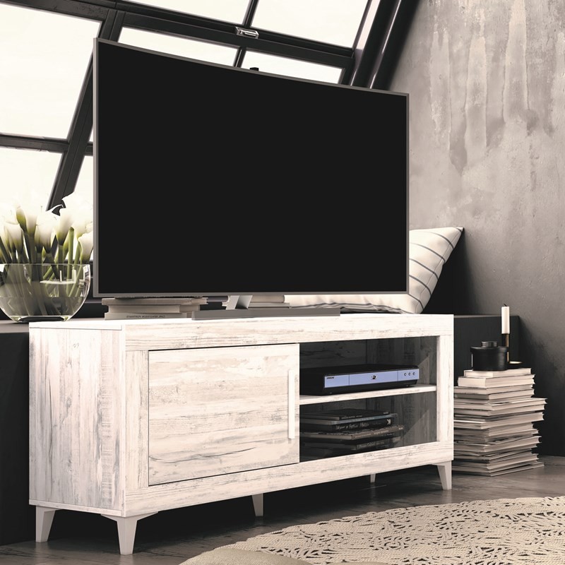 Mueble TV una puerta y dos huecos 130 cm ROMA