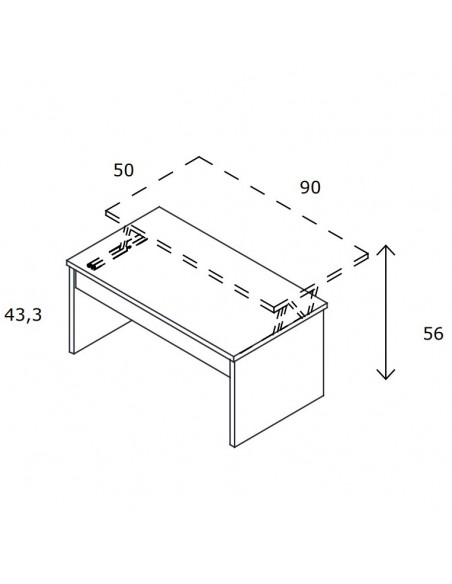 Mesa de centro elevable CHIARA I