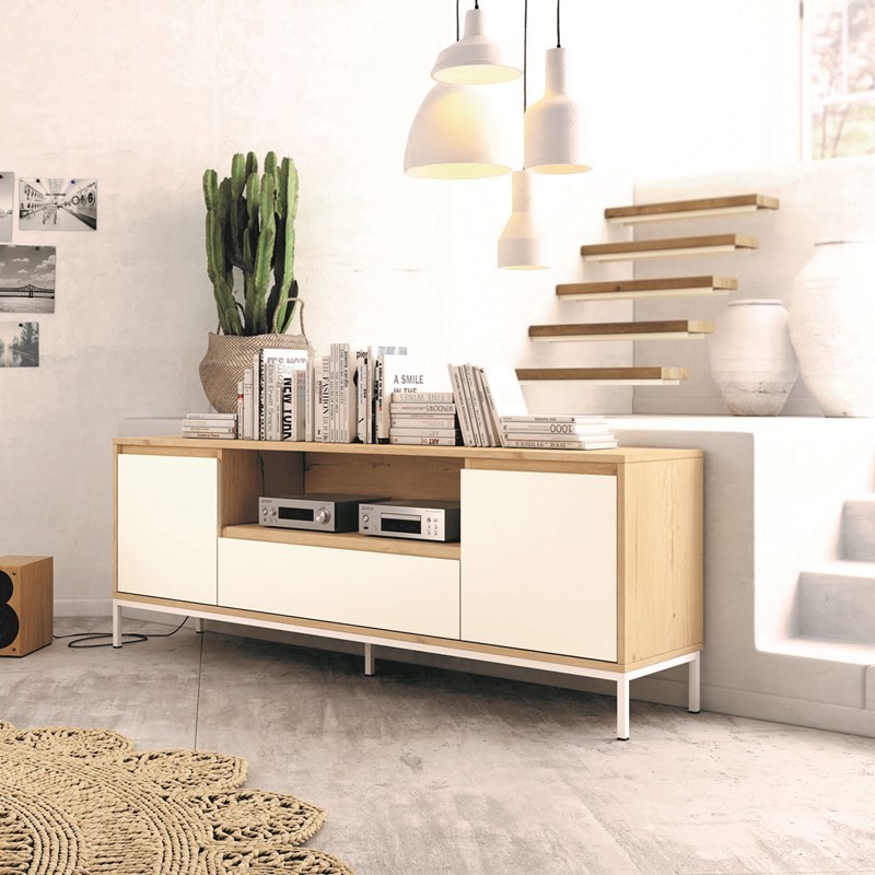 Mueble TV dos puertas y cajón 150 cm CHIARA