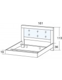 Cabecero y cama de 135/150 cm GINA II