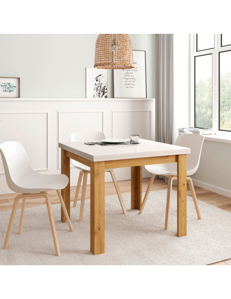 Mesa comedor cuadrada extensible DANIELA
