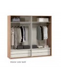 Armario puertas correderas con espejo 180 GINA