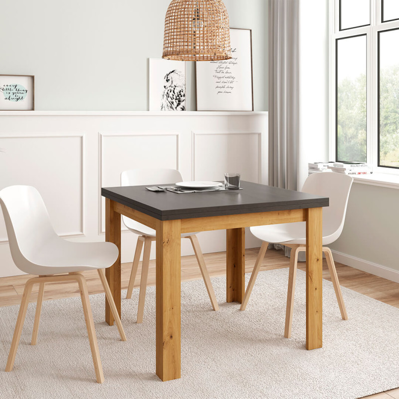 Mesa comedor cuadrada extensible DANIELA