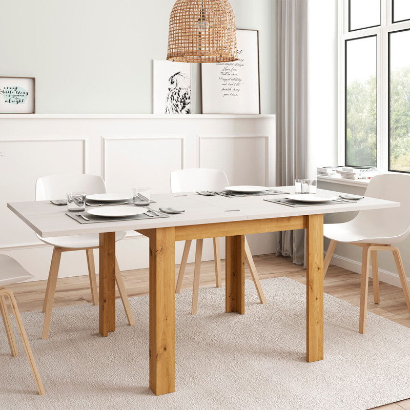 Mesa comedor cuadrada extensible DANIELA