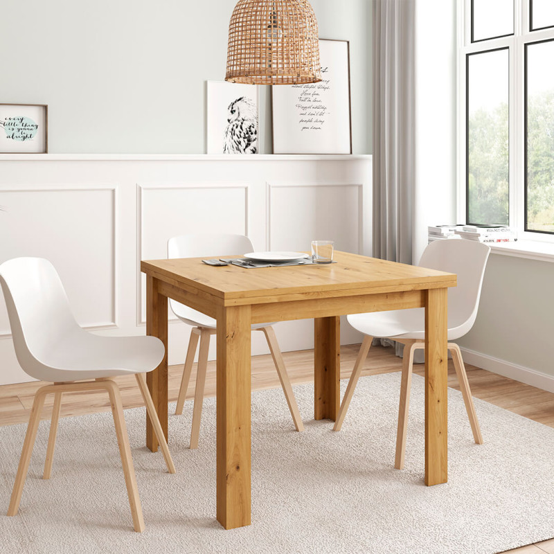 Mesa comedor cuadrada extensible DANIELA