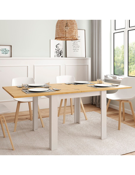 Mesa comedor cuadrada extensible DANIELA