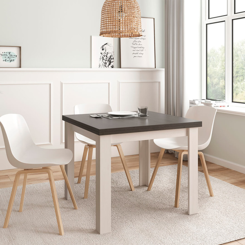 Mesa comedor cuadrada extensible DANIELA
