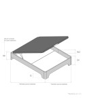 Canapé con base tapizada NILO I