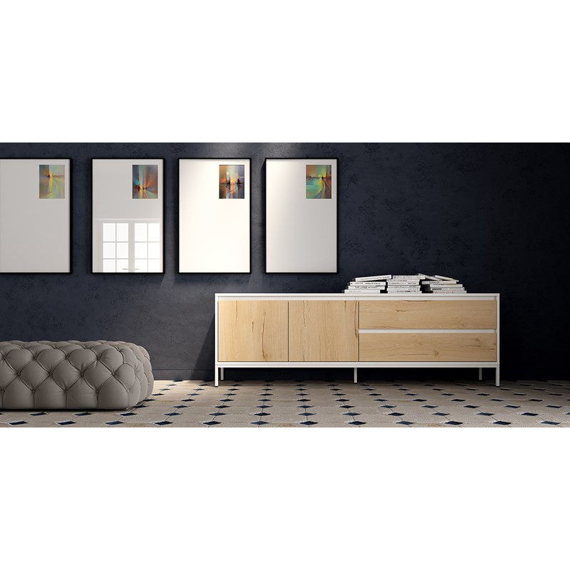 Mueble TV dos puertas y dos cajones 200 cm CHIARA