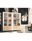 Vitrina dos puertas y dos cajones ROMA