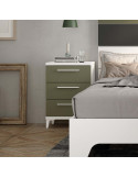 Mesita de noche tres cajones NILO