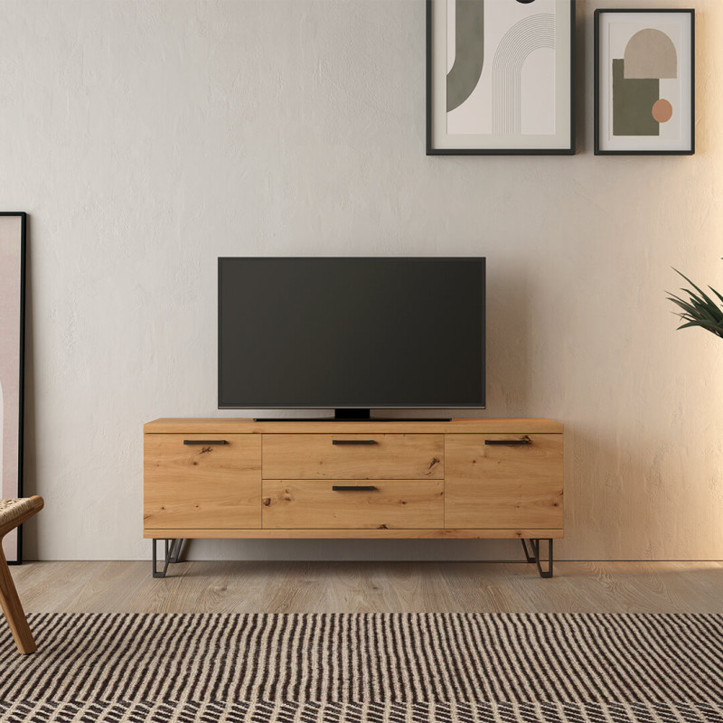 Mueble TV dos puertas y dos cajones MARCO