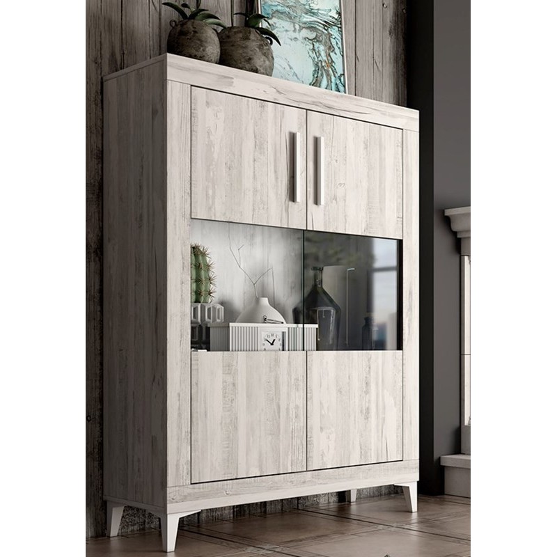 Vitrina dos puertas mixtas ROMA