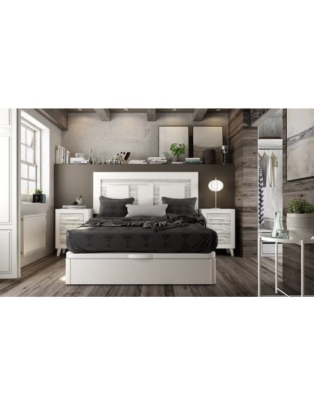 Cabecero y dos mesitas de tres cajones VIENA III