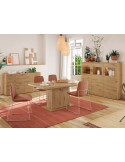Mesa rectangular extensible pata central MARCO