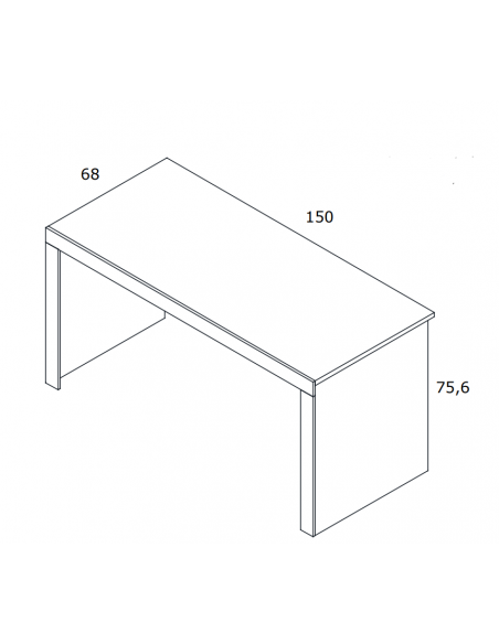 Mesa de escritorio en ángulo ROMA