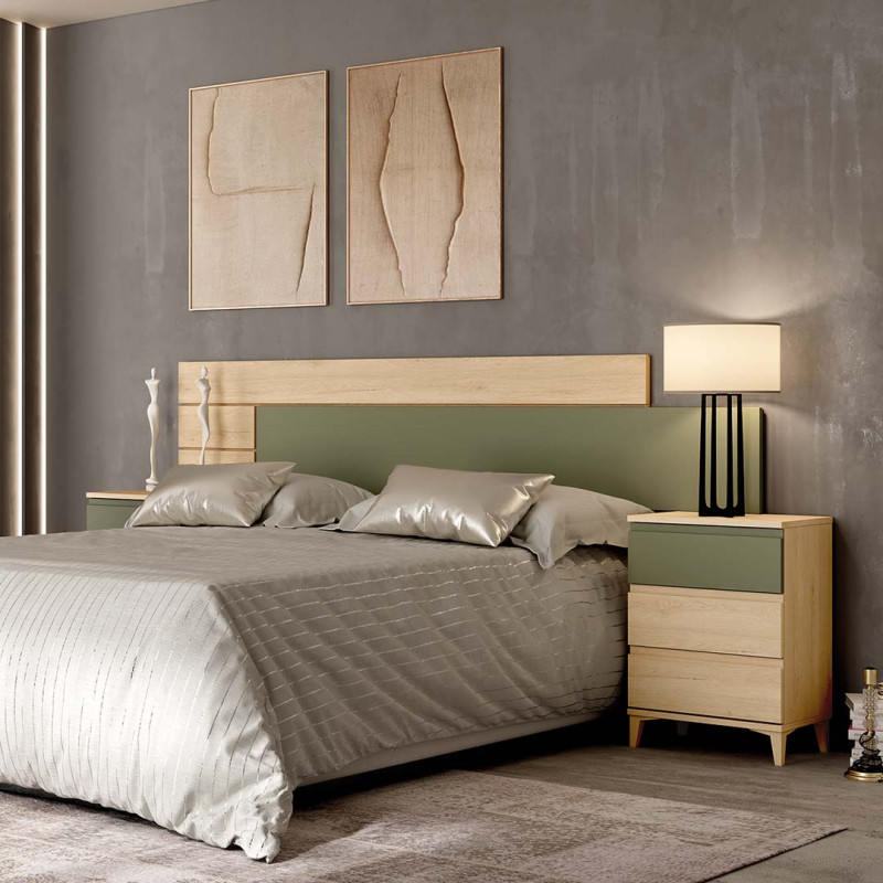 Mesita de noche tres cajones NILO II