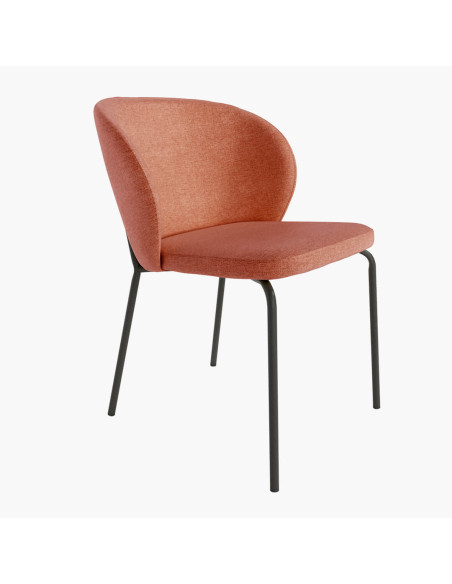 Silla de salón tapizada TECA