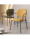 Silla de salón tapizada NORI